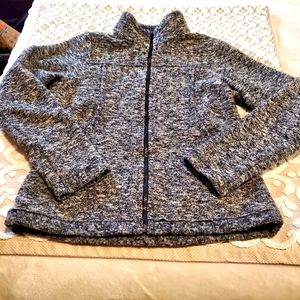 ⬇️ Prana full zip slub knit jacket with pockets.